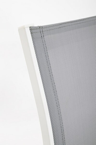 Biały aluminiowy zestaw mebli ogrodowych dla 4 osób Kallen – Bizzotto