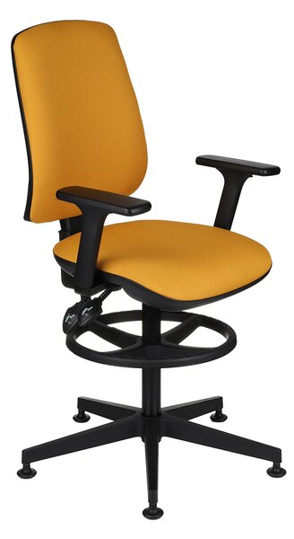 Krzesło Starter 3D Ring Base, wysokie z podnóżkiem