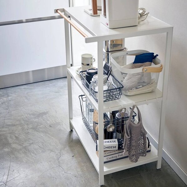 Stalowy regał w matowym białym kolorze 60x90x46,5 cm Tower – YAMAZAKI