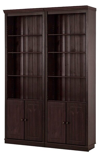 Brązowy regał z litego drewna sosnowego 148x223 cm Anita – Støraa