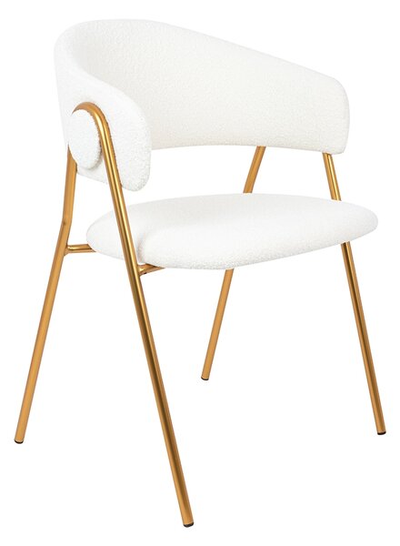 Krzesło VERSO BOUCLE białe