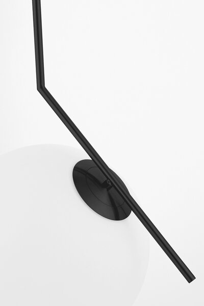 LAMPA WISZĄCA NOWOCZESNA CZARNA BIAŁA KULA SORENTO 30