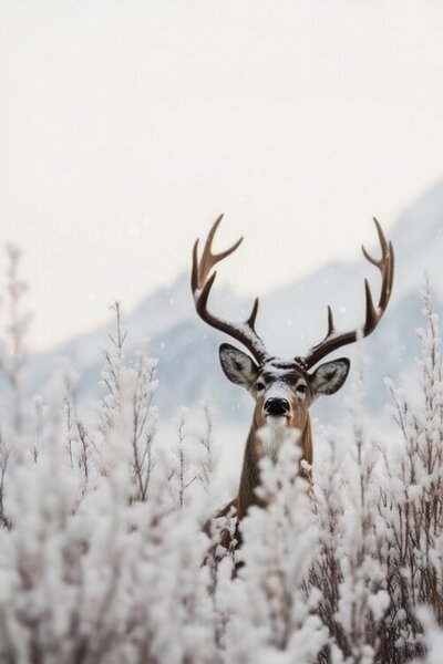 Fotografia Curious Deer, Treechild