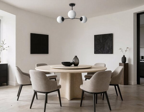 NOWOCZESNA LAMPA WISZĄCA CZARNA FINO RING W3