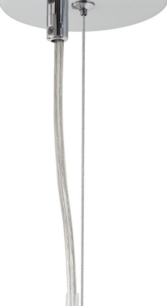 Lampa wisząca szklana Diborah Lucande, możliwość ściemniania, przezroczysty / transparentny, salon / jadalnia, szkło, design