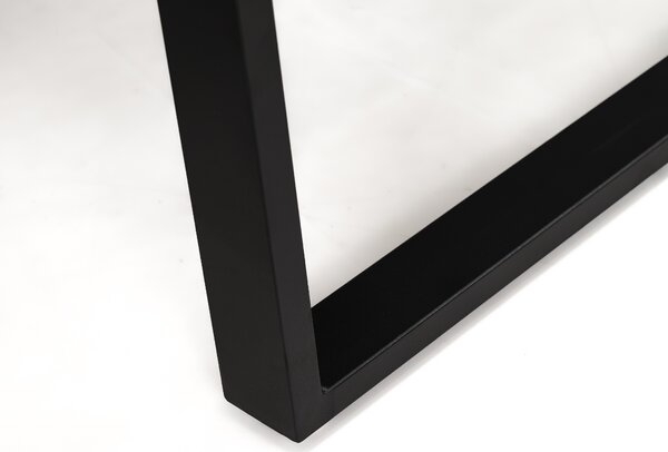 MebleMWM Zestaw mebli ogrodowych ROMA + Stół Sycylia | Aluminium czarny | Szare poduszki