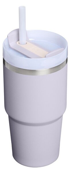 Lawendowy termos ze stali nierdzewnej ze słomką 600 ml Quencher H2.O FlowState™ Tumbler Purple Dust – Stanley