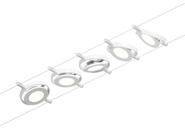 Lampa Sufitowa Paulmann, Wire RoundMac, biały, przedpokój, metal, nowoczesny