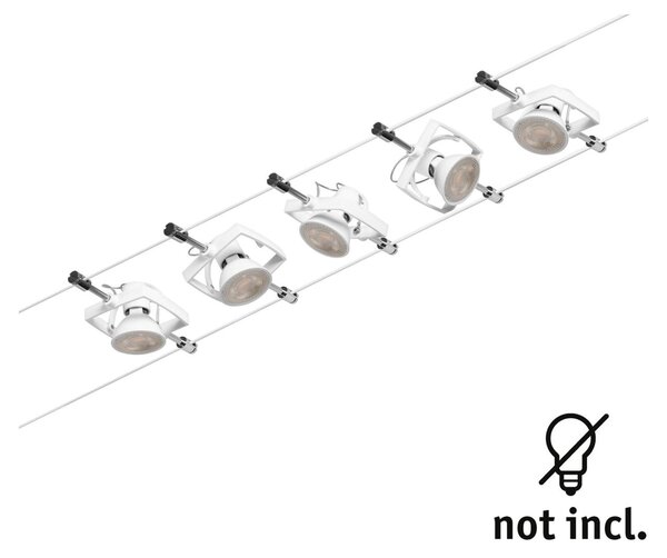 Lampa Sufitowa Paulmann, Wire Mac II, biały, przedpokój, metal, nowoczesny