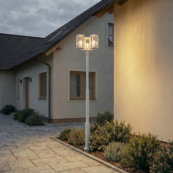 Zewnętrzna Lampa Lucande, Siveta, ściemnialny, szary, aluminium