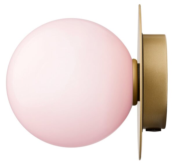 Lampa Ścienna Nuura Aps, Liila 1 Medium, ściemnialny, pudrowy róż, łazienka, szkło, design