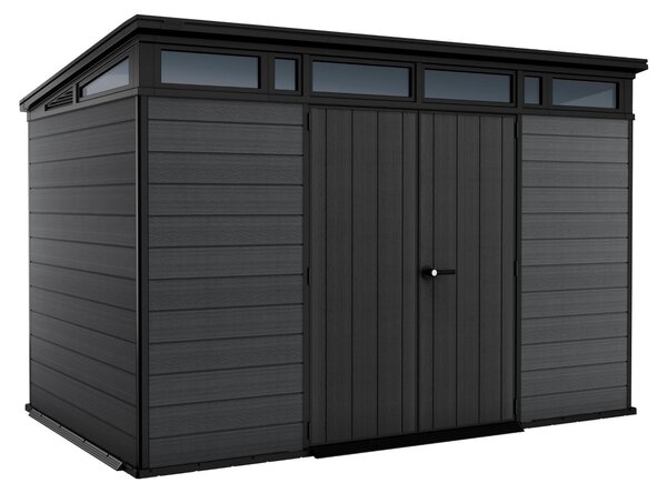 Domek ogrodowy Keter Cortina 2.0 11x7 grafitowy, z podog