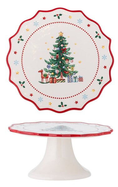 Ceramiczna etażerka ze świątecznym motywem Naive – Bloomingville
