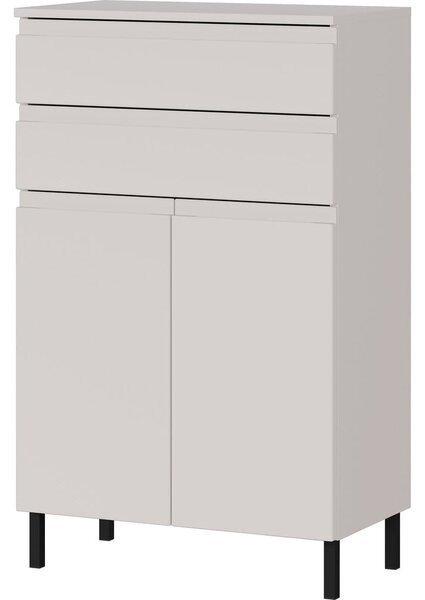 Kremowa wysoka szafka łazienkowa 60x97 cm Salinas – Germania