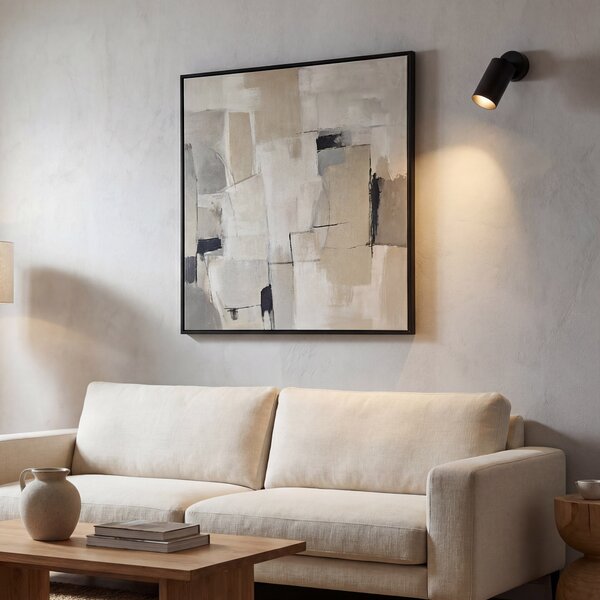 NOWOCZESNA LAMPA SCIENNA KINKIET CZARNY NEO W1