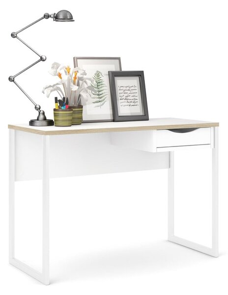 Białe biurko Tvilum Function Plus, 110 x 48 cm