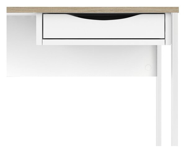 Białe biurko Tvilum Function Plus, 110 x 48 cm