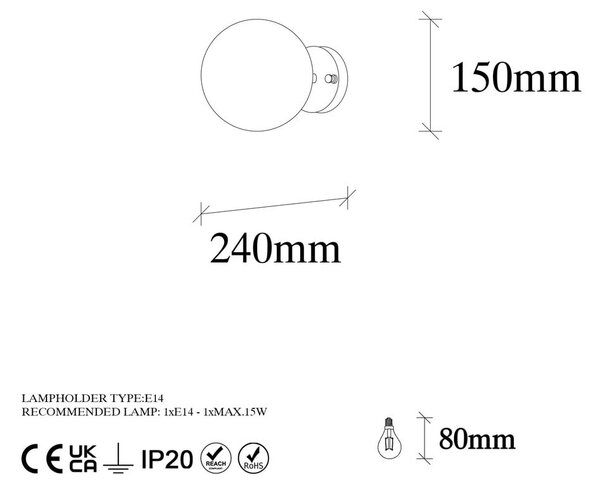 Kinkiet w kolorze mosiądzu ø 15 cm Atmaca – Opviq lights