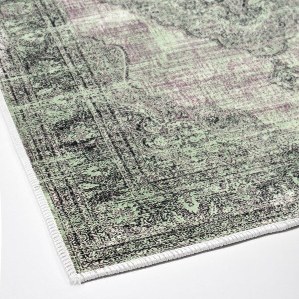 Zielono-szare dywaniki łazienkowe zestaw 2 szt. 60x100 cm – Foutastic