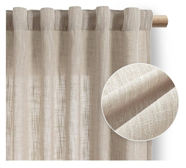 Beżowa zasłona 140x250 cm Valeta – Restilo