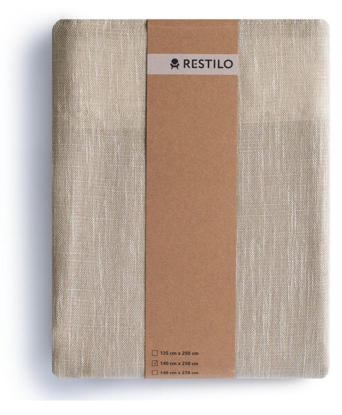 Beżowa zasłona 140x250 cm Valeta – Restilo