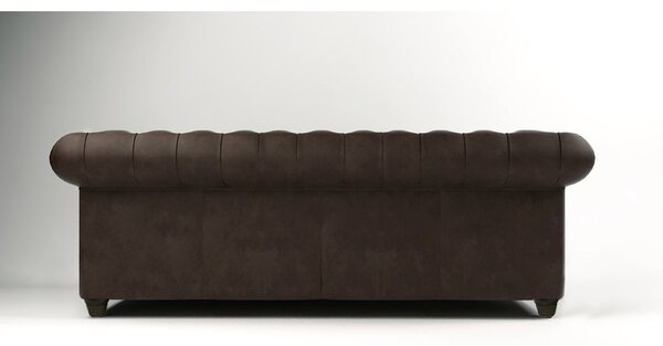 Ciemnobrązowa aksamitna sofa 230 cm Cambridge – Ropez