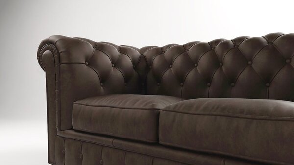 Ciemnobrązowa aksamitna sofa 230 cm Cambridge – Ropez