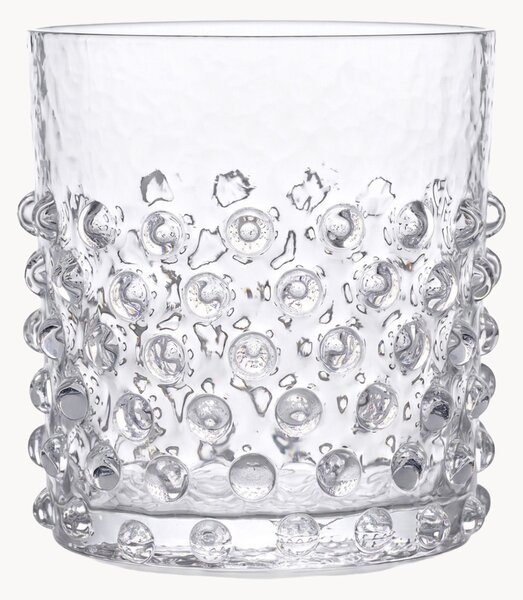 Komplet szklanek ze szkła dmuchanego Hobnail, 2 elem