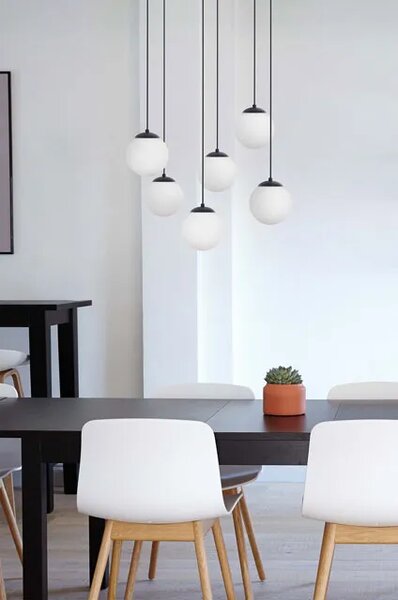 Lampa wisząca nad stół szklane kule - S763-Lokia