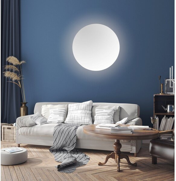 Lustro ścienne z oświetleniem ø 60 cm Luna – Mirrors and More