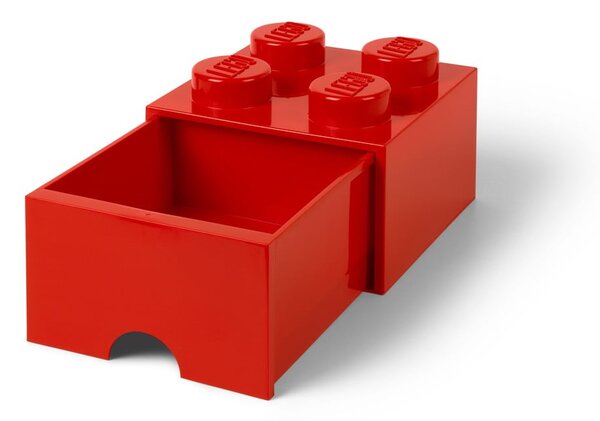 Czerwony pojemnik z szufladą LEGO®