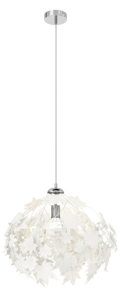 Lampa Wisząca Lindby, Maple, ściemnialny, biały, salon, tworzywo sztuczne, młodzieżowy