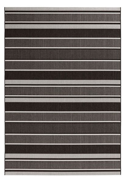 Czarny dywan odpowiedni na zewnątrz NORTHRUGS Strap, 160x230 cm