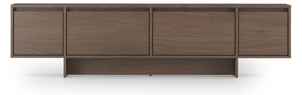 Szafka RTV czterodrzwiowa Zolia 180 cm na cokole - orzech elegant