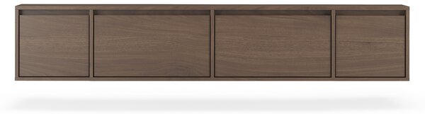Szafka RTV czterodrzwiowa Zolia 180 cm wisząca - orzech elegant