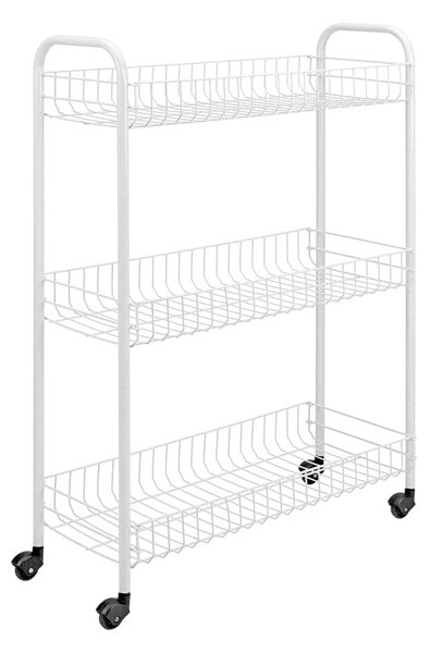 3-poziomowy stojak do łazienki Metaltex Laundry, 23x84 cm