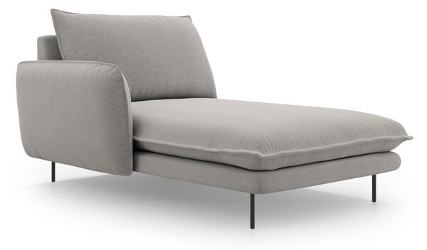 Jasnoszary szezlong Cosmopolitan Design Vienna, lewostronny