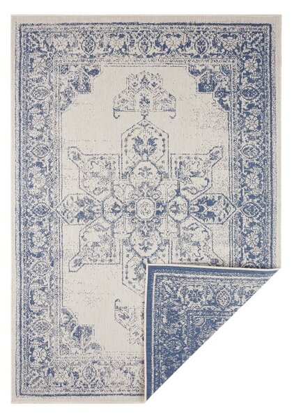 Niebiesko-kremowy dywan odpowiedni na zewnątrz NORTHRUGS Borbon, 120x170 cm