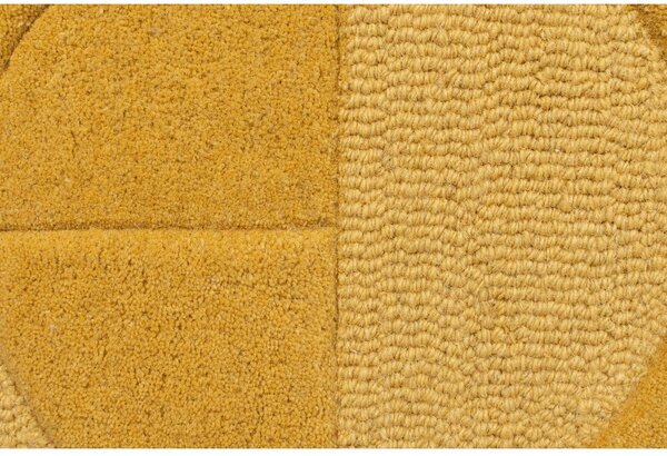Żółty wełniany dywan Flair Rugs Gigi, 160x230 cm