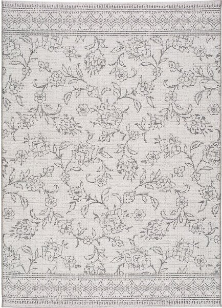 Szary dywan zewnętrzny Universal Weave Floral, 130x190 cm