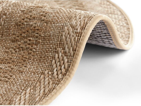 Beżowy dywan zewnętrzny NORTHRUGS Almendro, Ø 160 cm