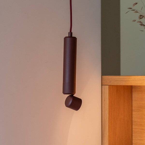 IT´S ABOUT ROMI Lampa wisząca Milan, czerwony, salon / jadalnia, aluminium, nowoczesny