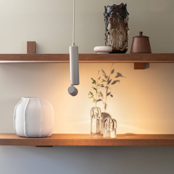 IT´S ABOUT ROMI Lampa wisząca Milan, kremowy / amber, salon / jadalnia, aluminium, nowoczesny