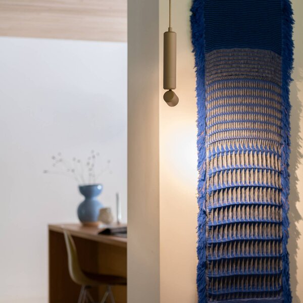 IT´S ABOUT ROMI Lampa wisząca Milan, kremowy / amber, salon / jadalnia, aluminium, nowoczesny