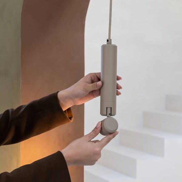 IT´S ABOUT ROMI Lampa wisząca Milan, kremowy / amber, salon / jadalnia, aluminium, nowoczesny