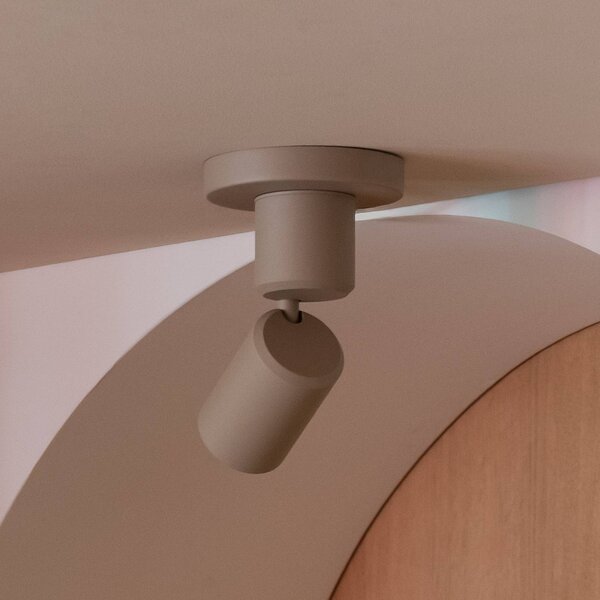 IT´S ABOUT ROMI Lampa sufitowa Milan, możliwość ściemniania, kremowy / amber, salon / jadalnia, aluminium, nowoczesny