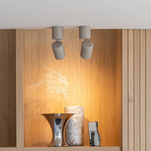 IT´S ABOUT ROMI Lampa sufitowa Milan, możliwość ściemniania, kremowy / amber, salon / jadalnia, aluminium, nowoczesny
