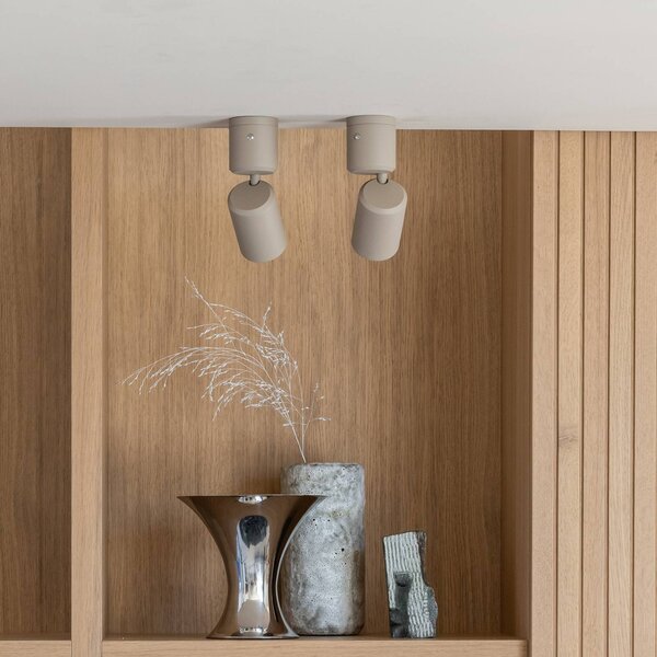 IT´S ABOUT ROMI Lampa sufitowa Milan, możliwość ściemniania, kremowy / amber, salon / jadalnia, aluminium, nowoczesny