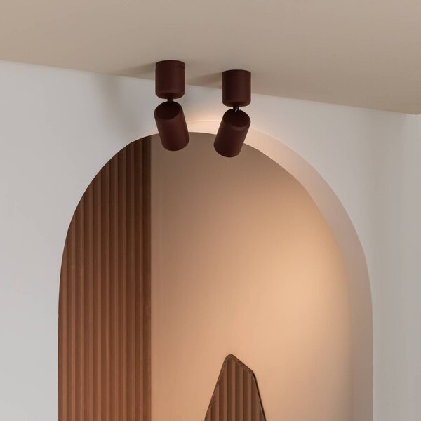 IT´S ABOUT ROMI Lampa sufitowa Milan, możliwość ściemniania, czerwony, salon / jadalnia, aluminium, nowoczesny