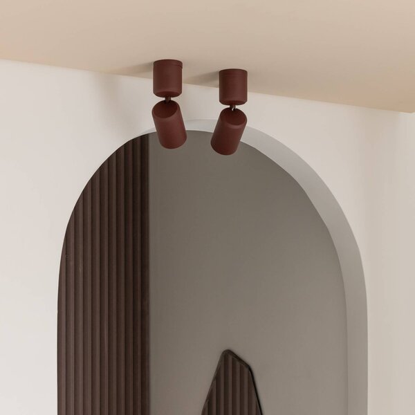 IT´S ABOUT ROMI Lampa sufitowa Milan, możliwość ściemniania, czerwony, salon / jadalnia, aluminium, nowoczesny